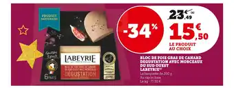 U Express Labeyrie bloc de foie gras de canard degustation avec morceaux du sud ouest offre