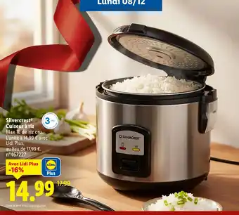 Lidl Silvercrest cuiseur à riz offre