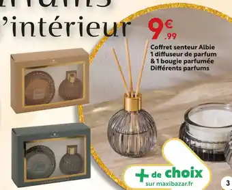 Maxi Bazar Coffret senteur albie offre