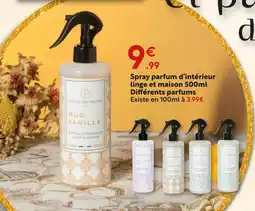 Maxi Bazar Spray parfum d’intérieur linge et maison 500ml différents parfums offre