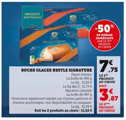 U Express Nestlé bûche glacée signature offre