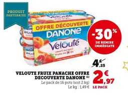 U Express Danone velouté fruix panache offre découverte offre