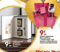 Maxi Bazar Coffret bougie parfumée et diffuseur flowers offre