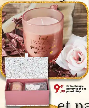 Maxi Bazar Coffret bougie parfumée et pot pourri offre