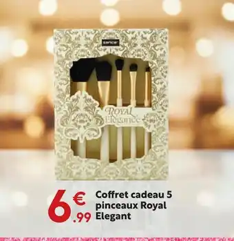 Maxi Bazar Coffret cadeau 5 pinceaux royal elegant offre
