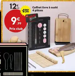 Maxi Bazar Coffret livre à sushi 4 pièces offre