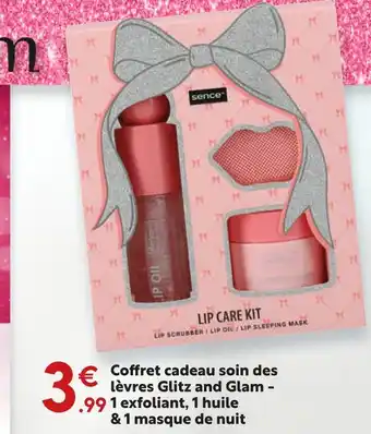 Maxi Bazar Sence coffret cadeau soin des lèvres glitz and glam offre