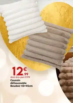 Maxi Bazar Coussin déhoussable boudoir offre