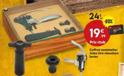 Maxi Bazar Coffret sommelier jules tire-bouchon levier offre