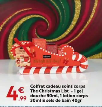 Maxi Bazar Sence coffret cadeau soins corps the christmas list offre
