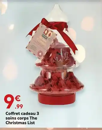 Maxi Bazar The christmas list coffret cadeau 3 soins corps offre
