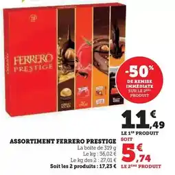 Super U Ferrero - assortiment prestige offre