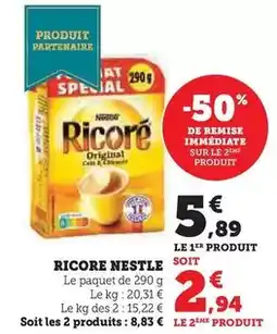 Super U Nestlé - ricore offre