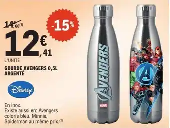 E.Leclerc Gourde avengers argenté offre