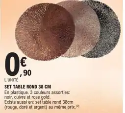 E.Leclerc Set table rond offre