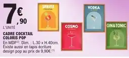 E.Leclerc Cadre cocktail coloris pop offre