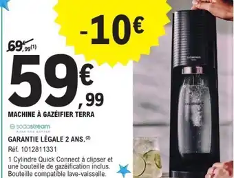 E.Leclerc Machine à gazéifier terra offre