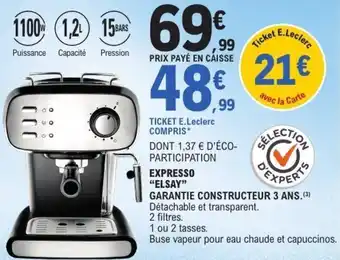 E.Leclerc Expresso elsay offre