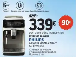 E.Leclerc Expresso broyeur philips offre