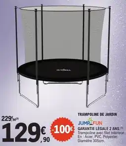 E.Leclerc Trampoline de jardin offre