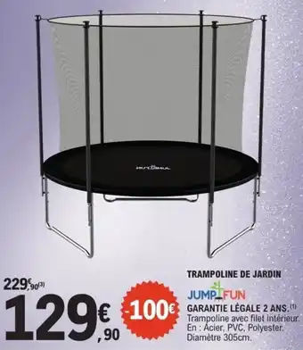 E.Leclerc Trampoline de jardin offre