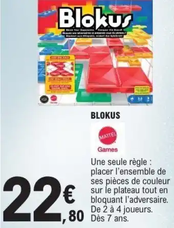 E.Leclerc Blokus mattel offre