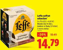 Lidl LEFFE coffret sélection offre