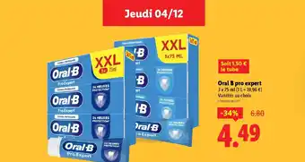 Lidl ORAl-B pro expert offre