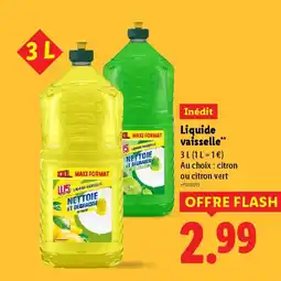 Lidl W5 Liquide vaisselle* offre