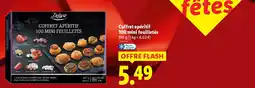 Lidl DELUXE Coffret apéritif 100 mini feuilletés offre