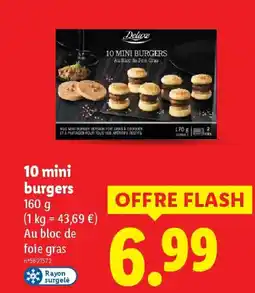 Lidl DELUXE 10 mini burgers offre