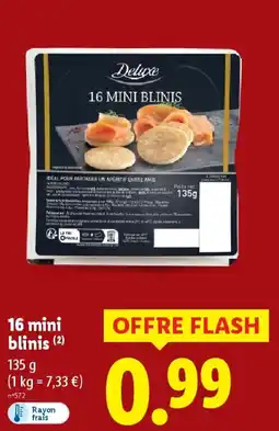 Lidl DELUXE 16 mini blinis offre