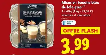 Lidl DELUXE Mises en bouche bloc de foie gras offre