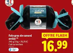 Lidl DELUXE Foie gras de canard entier offre
