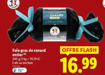Lidl DELUXE Foie gras de canard entier offre