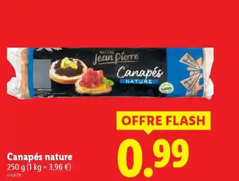 Lidl DELUXE Canapés nature offre