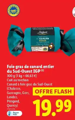 Lidl Foie gras de canard entier du Sud-Ouest IGP offre