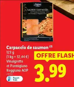 Lidl DELUXE Carpaccio de saumon offre