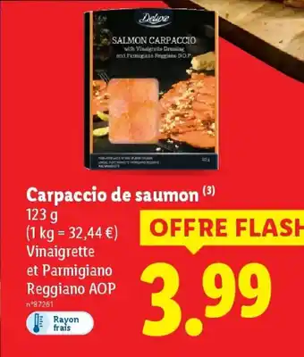 Lidl DELUXE Carpaccio de saumon offre