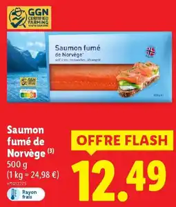Lidl DELUXE Saumon fumé de Norvège offre