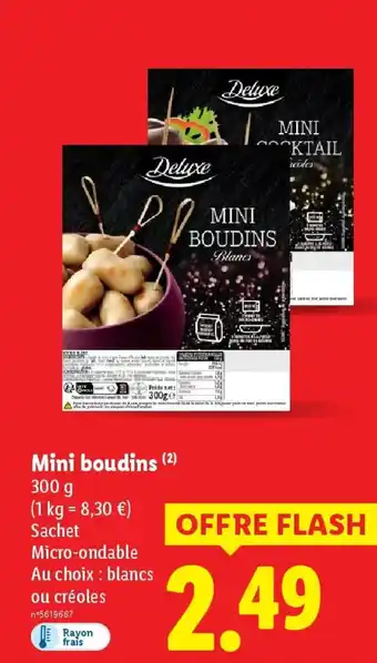 Lidl DELUXE Mini boudins offre
