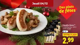 Lidl DELUXE 3 boudins blancs (2 offre