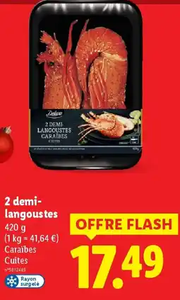 Lidl DELUXE 2 demi- langoustes offre