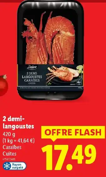 Lidl DELUXE 2 demi- langoustes offre