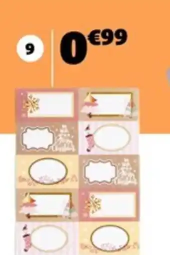 Gifi Étiquettes cadeaux autocollantes x10 offre