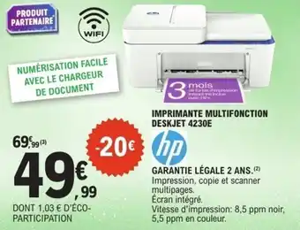 E.Leclerc Imprimante multifonction deskjet 4230e offre