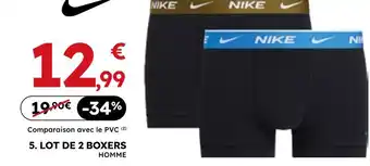 Sport 2000 Nike lot de 2 boxers offre