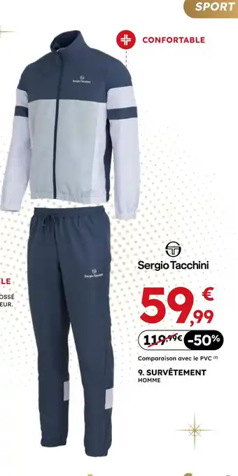 Sport 2000 Sergio tacchini survêtement homme offre