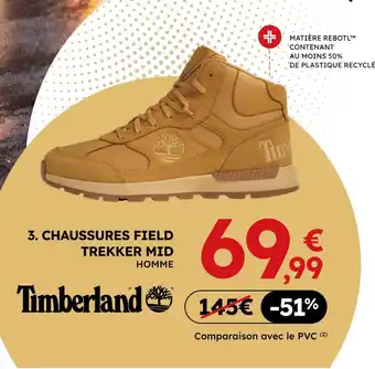 Timberland chaussures field trekker mid homme