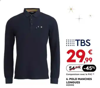 Sport 2000 Tbs polo manches longues homme offre